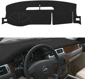 img 4 attached to 🚘 EONLION Dashboard Cover Mat for Chevrolet Suburban/Tahoe 2007-2013, Avalanche Silverado 1500 LTZ 2007-2013, GMC Yukon 2007-2014 - Black