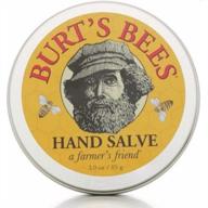 🐝 burt's bees farmer's friend hand salve, 3-ounce tin (pack of 3): ultimate healing and protection for hardworking hands logo