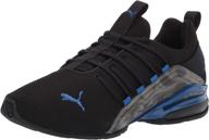 puma tazon cross trainer black lapis men's shoes and athletic logo