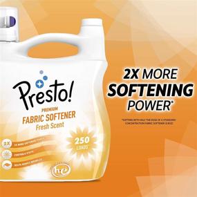 img 2 attached to 💐 Long-Lasting Amazon Brand: Presto! Concentrated Fabric Softener, 250 Loads, 100 Fl Oz - Enjoy a Fresh Scent