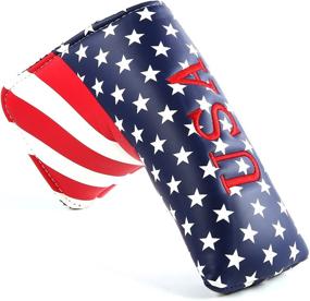 img 4 attached to 🏌️ Golf Stars and Stripes Blade Golf Putter Headcover - Odyssey Putter Protection Cover