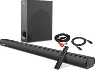 🔊 enhance your tv experience: 34'' sound bars with subwoofer, bluetooth, 3d surround sound for home theater/gaming/projectors - aux/opt connectivity included logo