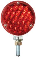 gg grand general 78353 pearl sealed pedestal light with red lens - 4-inch single-faced design and 24 led bulbs logo
