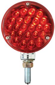 img 4 attached to GG Grand General 78353 Pearl Sealed Pedestal Light with Red Lens - 4-Inch Single-Faced Design and 24 LED Bulbs