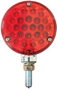 img 3 attached to GG Grand General 78353 Pearl Sealed Pedestal Light with Red Lens - 4-Inch Single-Faced Design and 24 LED Bulbs