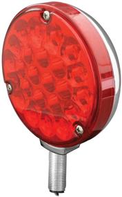 img 1 attached to GG Grand General 78353 Pearl Sealed Pedestal Light with Red Lens - 4-Inch Single-Faced Design and 24 LED Bulbs