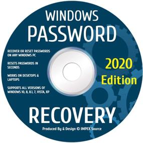 img 2 attached to Набор для сброса пароля Windows: USB + DVD-диск | Совместим с Windows 10, 8.1, 7, Vista, XP | Лучший инструмент для разблокировки и программное обеспечение на диске CD DVD для всех ПК под управлением Windows | 2-в-1 USB + DVD от IMPEX Source