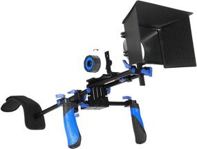 img 3 attached to 🎥 Enhance Your Filmmaking with the Morros DSLR Rig Movie Kit: Shoulder Mount Rig, Follow Focus, and Matte Box for DSLR Cameras and Video Camcorders