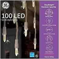 ge staybright 100-count сверкающие белые светодиодные занавески-леденцы с подключением к сети: создайте волшебную зимнюю страну! логотип