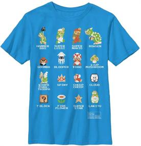 img 2 attached to 🎮 Nintendo Boys' Pixel 9 Graphic Cast T-Shirt for Better SEO