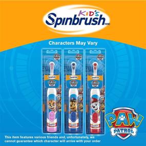 img 1 attached to 🦷 Get Sparkling Smiles with Paw Patrol Arm & Hammer Kids Spinbrush - Soft Electric Toothbrush, 1 ct (Character May Vary)