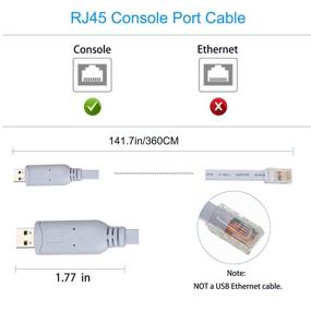 img 2 attached to 💻 Dathuil 12Ft USB Console Cable with RS232 FTDI Chip for Cisco, NETGEAR, Ubiquity, LINKSYS, TP-Link Routers/Switches – Compatible with Windows, Mac, Linux