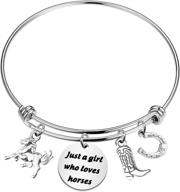 🐴 horse girl bracelets - a perfect gift for horse lovers, horse charm bracelet for girls, ideal horse rider gifts logo