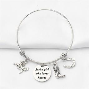 img 2 attached to 🐴 Horse Girl Bracelets - A Perfect Gift for Horse Lovers, Horse Charm Bracelet for Girls, Ideal Horse Rider Gifts