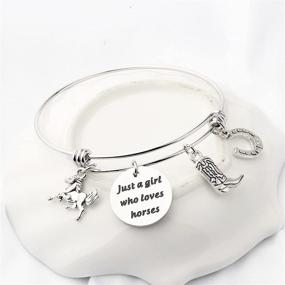 img 1 attached to 🐴 Horse Girl Bracelets - A Perfect Gift for Horse Lovers, Horse Charm Bracelet for Girls, Ideal Horse Rider Gifts