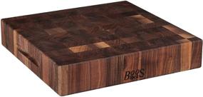 img 4 attached to 🪓 John Boos Block WAL-CCB151503 Classic Reversible Walnut Wood End Grain Chopping Block - Premium Quality, 15x15x3 Inches