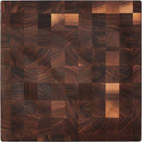 img 2 attached to 🪓 John Boos Block WAL-CCB151503 Classic Reversible Walnut Wood End Grain Chopping Block - Premium Quality, 15x15x3 Inches