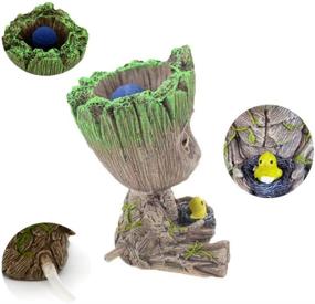 img 3 attached to Enhance Your Fish Tank with AnxunJim Aquarium Groot Air Bubbler Décor Set
