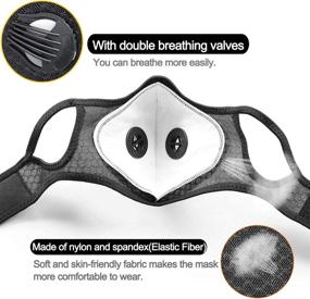 img 3 attached to 🏋️ Breathable Face Mask with Valves for Workout, Gym Training, and Exercise - UTOTEBAG Ventilated Sports Elevation Mask for Men and Women, Black