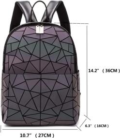 img 3 attached to Геометрический светящийся рюкзак Fashion Rucksack