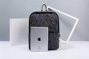 img 2 attached to Геометрический светящийся рюкзак Fashion Rucksack