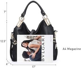 img 2 attached to 👜 Dasein Women's Classic Rhinestone Shoulder Handbag and Wallet Set in Hobo Style
