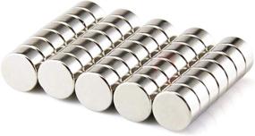 img 4 attached to Versatile Round Magnets for Craft Projects and Refrigerator - Set of 30, 10x5mm Approx.