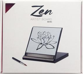 img 1 attached to 🎨 Zen Artist Board Mini: Водяная медитационная живопись для облегчения стресса - путешественнический магический рисовальный доске с кистью