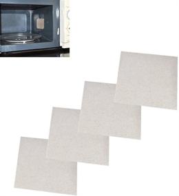 img 1 attached to 🎛️ High-Quality Fashionclubs Microwave Oven Mica Plates Sheets: 4pcs Repairing Parts, 13cm x 13cm