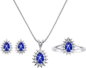 img 4 attached to Elegant Beautiful Sapphire Diamond Matching