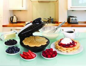 img 3 attached to 🌿 Eco-Friendly Heart Shaped Waffle Maker – PTFE & PFOA Free Non-Stick Plates, Silver