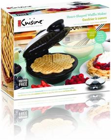 img 2 attached to 🌿 Eco-Friendly Heart Shaped Waffle Maker – PTFE & PFOA Free Non-Stick Plates, Silver