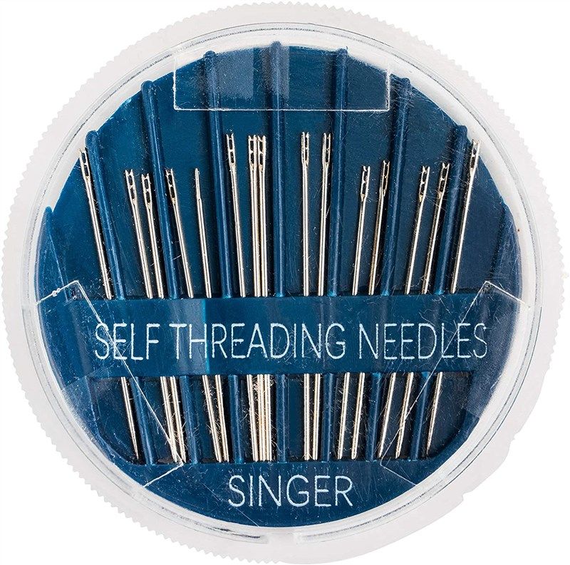 SINGER Assorted Hand Needles in Compact with Needle Threader, Assorted  Sizes, 30 Piece