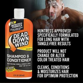 img 1 attached to 🍊 Dead Down Wind Shampoo & Conditioner: 12 oz Bottle for Odor Elimination & Hunting Accessories – Gentle, Safe for Sensitive Skin, Orange, Model:121218