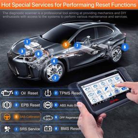 img 2 attached to Autel MaxiCOM MK808BT Scanner: Upgraded Wireless Version with 25 All System Diagnostic Services- ABS Bleed, Oil Reset, EPB, SAS, DPF, BMS, Throttle, Injector Coding