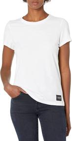 img 2 attached to Calvin Klein Women's Premium Performance Crew Neck T-Shirt: Standard and Plus Sizes - Your Perfect Style Companion!