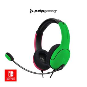 img 4 attached to 🎧 PDP Gaming LVL40 Stereo Headset for Nintendo Switch - PC, iPad, Mac Compatible - Noise Cancelling Microphone, Lightweight, On Ear Headphones - Splatoon 2 Pink & Green
