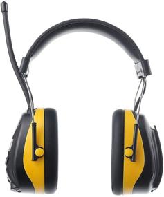 img 2 attached to 🎧 PROTEAR Digital AM FM Radio Headphones: 25dB NRR Ear Protection & Noise Reduction for Lawn Mowing and Landscaping (Yellow)
