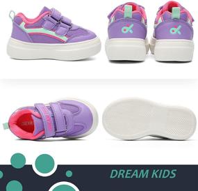 img 3 attached to 👟 Lightweight Comfortable Sneakers for Girls - Running Toddler Shoes with Athletic Design