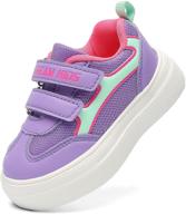 👟 lightweight comfortable sneakers for girls - running toddler shoes with athletic design logo