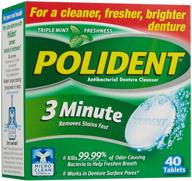 experience cleaner, fresher, and brighter 🦷 dentures with polident 3-minute - 40 ea logo