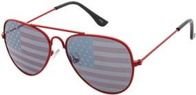 img 2 attached to GrinderPUNCH Childrens American Aviator Sunglasses