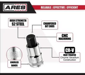 img 3 attached to ARES 70120 - Головка с битом на шестиграннике 14 мм для приводного воротка 1/2 дюйма - высококачественные головки из стали CR-V и точно обработанные биты из стали S2 методом ЧПУ.