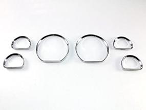 img 4 attached to 🚗 B2 Chrome Dash Gauge Ring Bezel Set - Enhance Your Ford 94-04 Mustang!