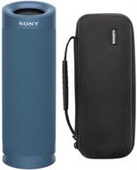 sony srsxb23 extra bass bluetooth wireless portable speaker (blue) knox gear hardshell travel &amp logo