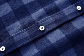 img 1 attached to Makkrom Flannel Shirts: Stylish Cotton Button Men's Clothing for All Occasions