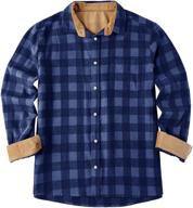 makkrom flannel shirts: stylish cotton button men's clothing for all occasions logo