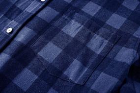 img 2 attached to Makkrom Flannel Shirts: Stylish Cotton Button Men's Clothing for All Occasions