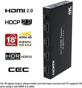 img 3 attached to DTECH 3X1 HDMI Switch 60Hz