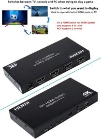 img 2 attached to DTECH 3X1 HDMI Switch 60Hz